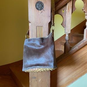 Preloved: Maya Moon hair-on-hide bucket bag